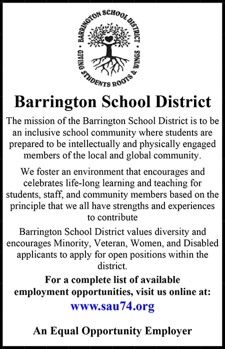 Barrington School District Ad