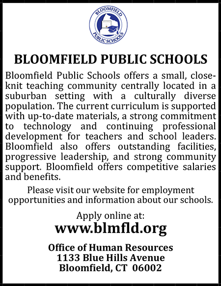 Bloomfield Public Schools Ad