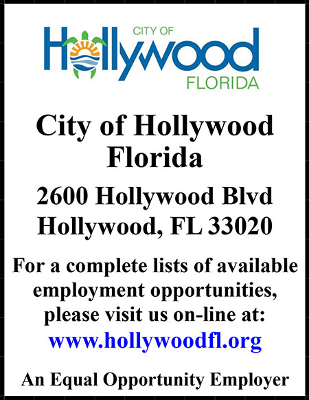 City of Hollywood EEO Ad