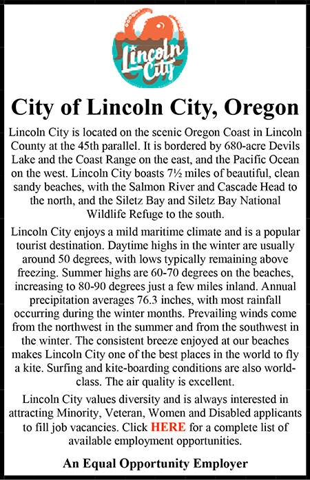 City of Lincoln City EEO Ad