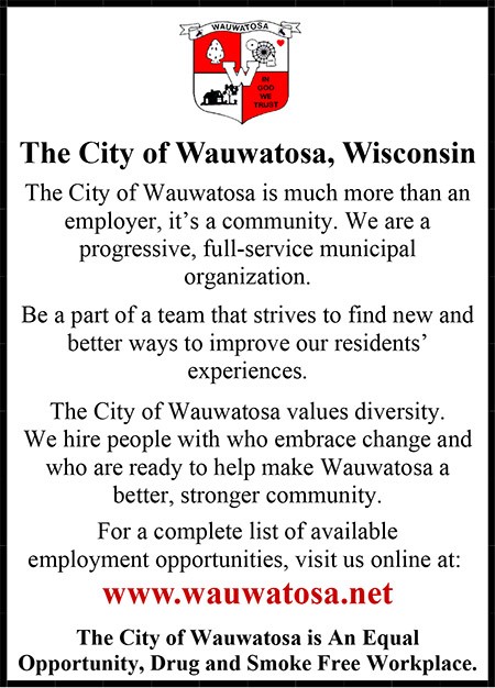 City of Wauwatosa EEO Ad