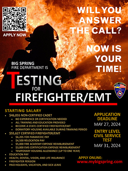 Big Spring TX Fire Ad 04.25
