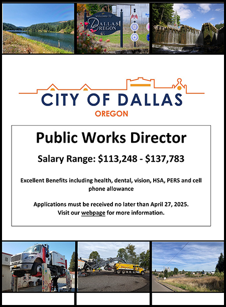 City of Dallas OR PW Director Announcement Flyer Page 1