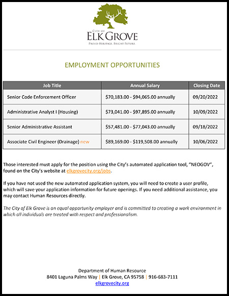 City of Elk Grove EEO Ad 09.08