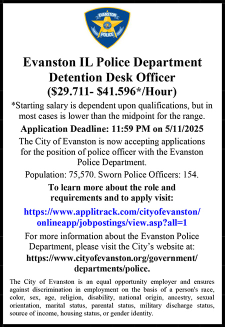 Evanston IL Police Detention Desk Officer.pub