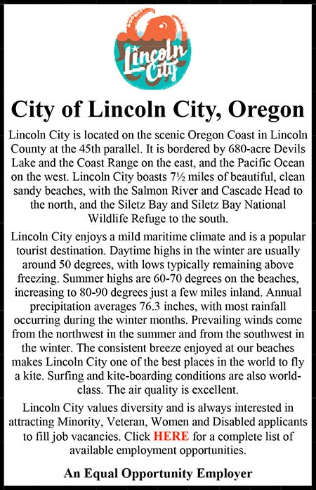 City of Lincoln City EEO Ad