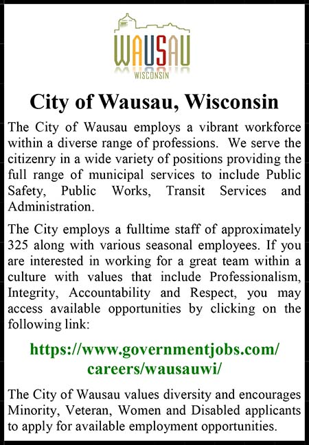 City of Wausau EEO Ad 2025
