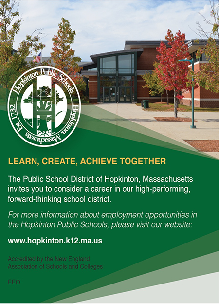 Hopkinton Schools Ad New 2