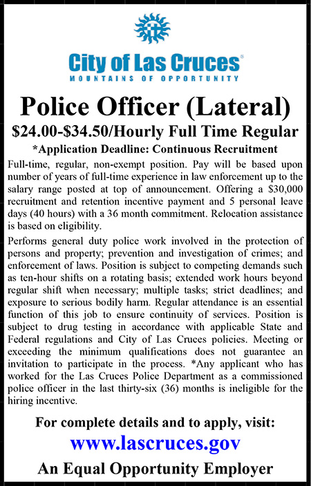 City of Las Cruces Police Officer Lateral.pub