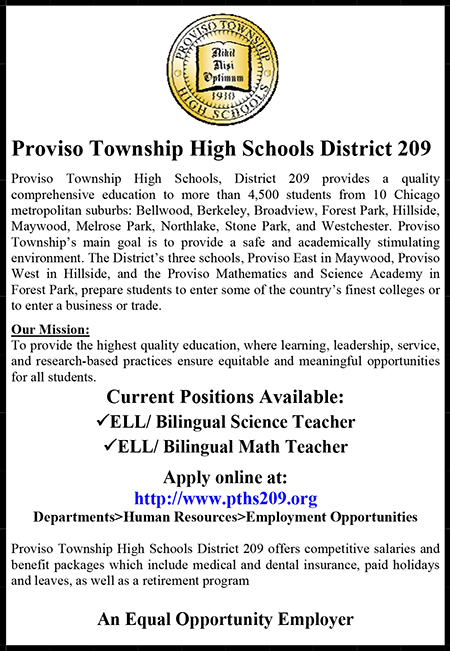 Proviso Township HSD 209 Ad